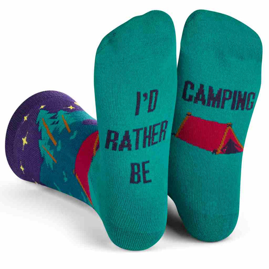 Lavley I'd Rather Be Camping Socks