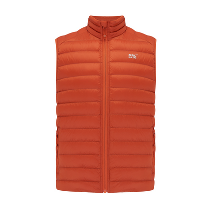 Men's Alpine Packable Down Vest (burnt orange)