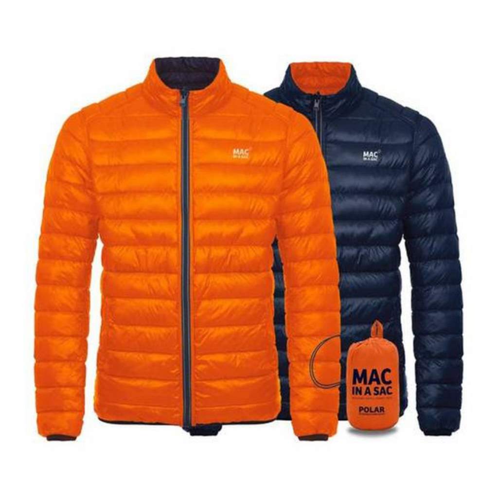 Mens Polar Revers. Down Jacket (flame/navy)