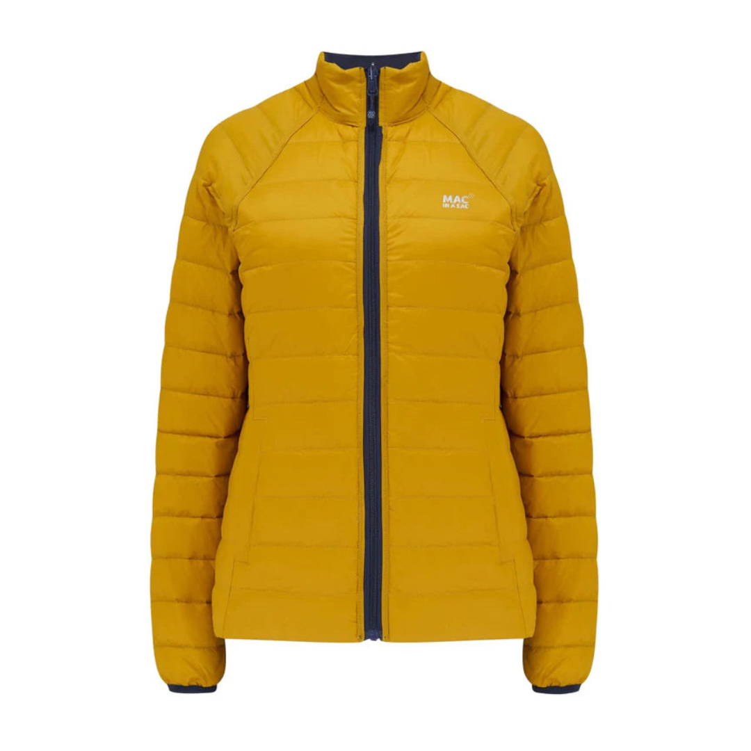 Ladies Polar Reversible Down Jacket (navy/mustard)