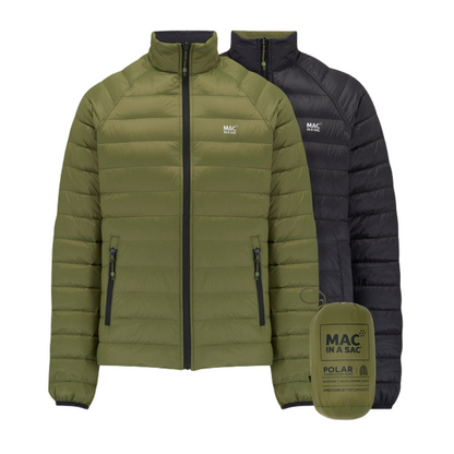 Men's Polar Reversible Down Jacket (khaki/black)