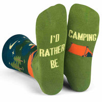 Lavley I'd Rather Be Camping Socks