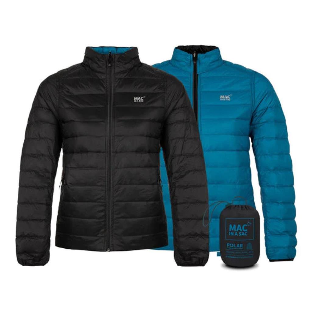 Ladies Polar Revers. Down Jacket (black/teal)