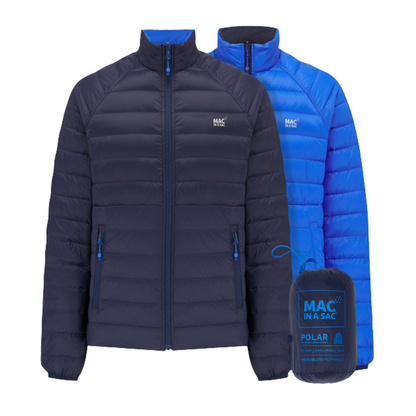 Men's Polar Reversible Down Jacket (saxe blue/navy)