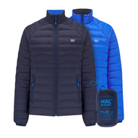 Mens Polar Reversible Down Jacket (saxe blue/navy)