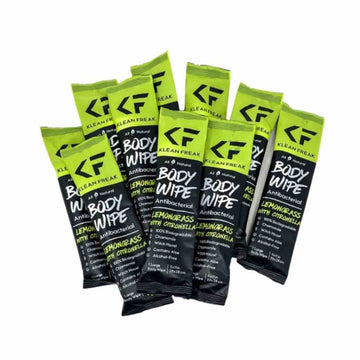 Klean Freak Body Wipes 12 Pack (lemongrass/citro)