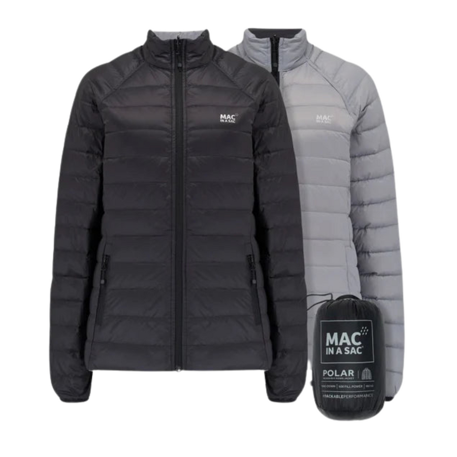 Ladies Polar Reversible Down Jacket (black/grey)