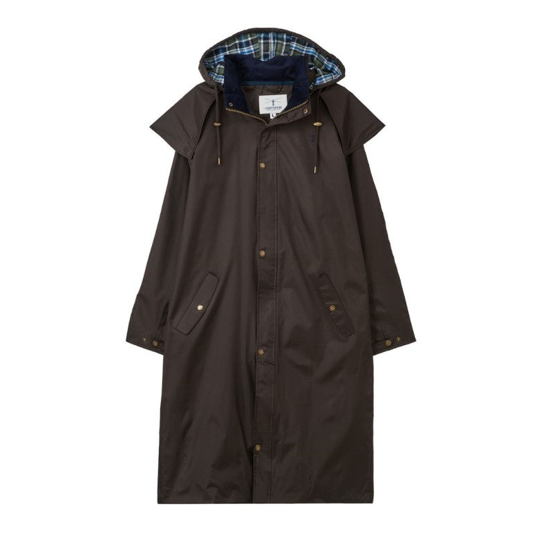 Men's Stockman Coat full length (chocolate)