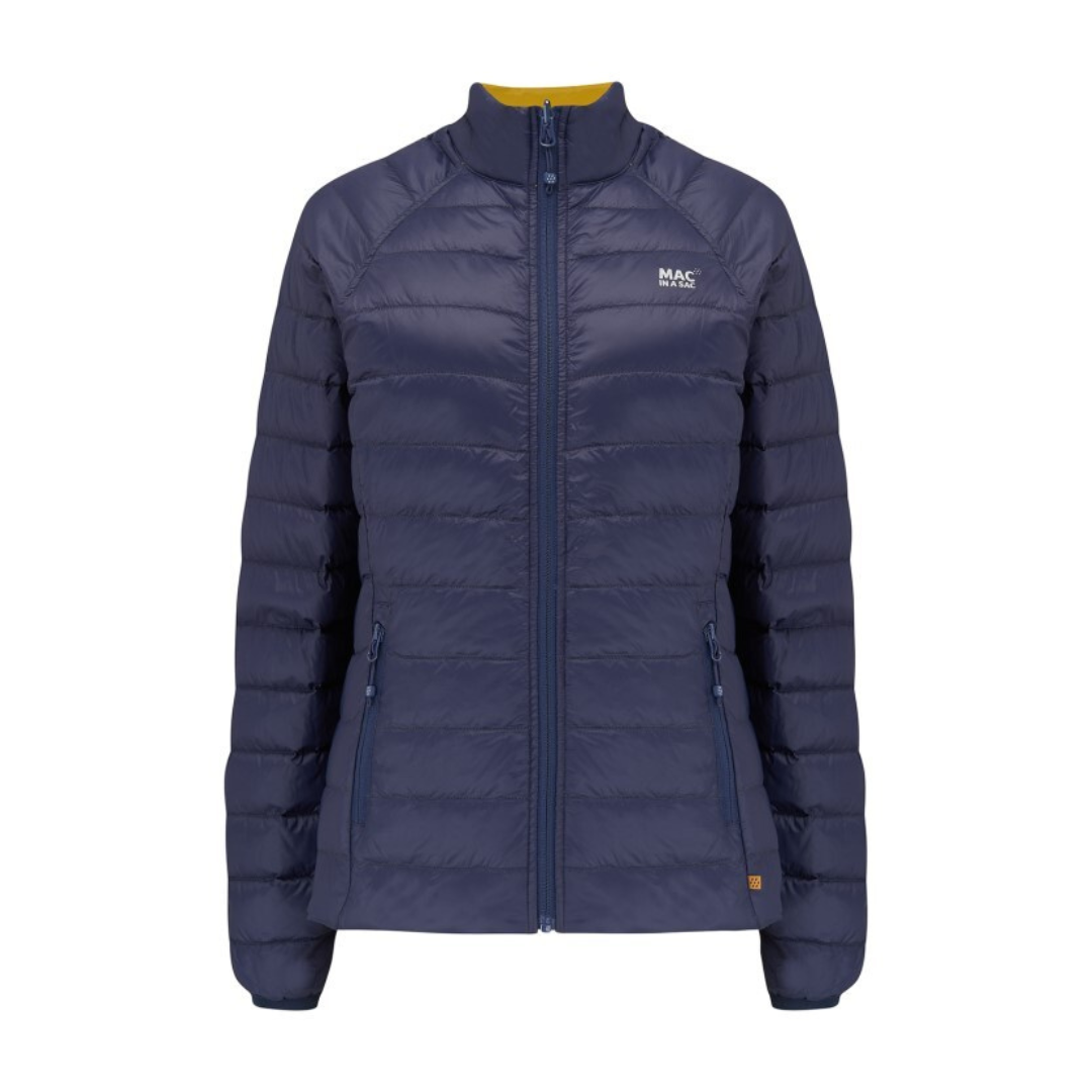 Ladies Polar Reversible Down Jacket (navy/mustard)