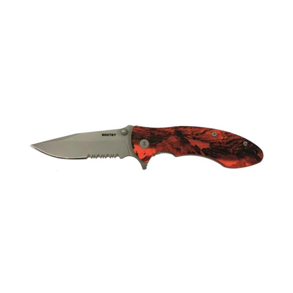 Orange Camo Knife 2.75"