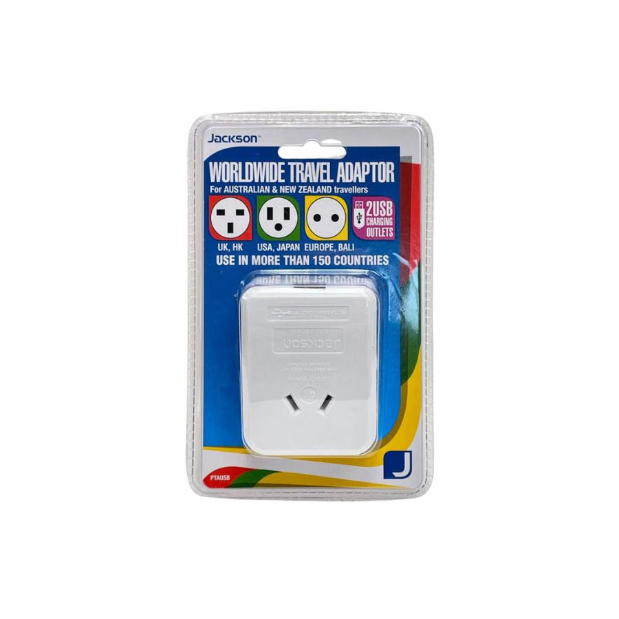 Travel Adaptor - Worldwide (with x2 USB)