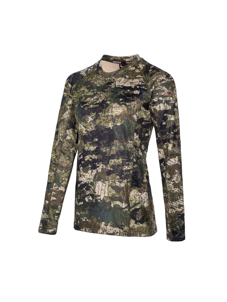 Huntech Women's Nucleus LS Thermal (kakariki forest)