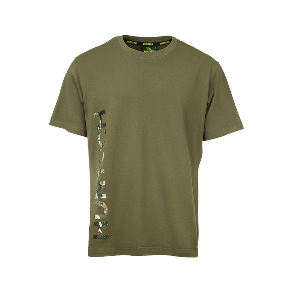 Huntech Men's Vertical Logo Tee (military)