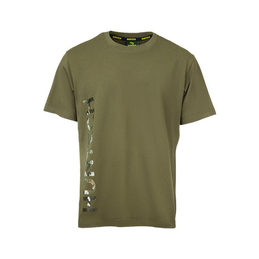 Huntech Men's Vertical Logo Tee (military)