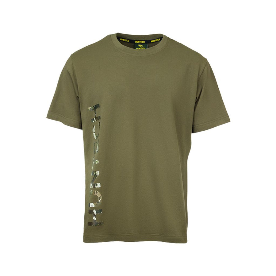 Huntech Mens Vertical Logo Tee (military)