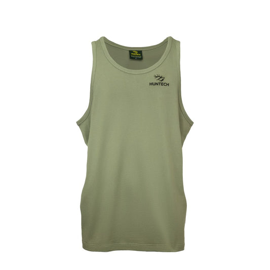 Huntech Men's Logo Singlet (military)