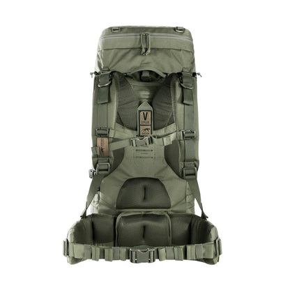 Back view of the Tasmanian Tiger Base Pack 60 FO in olive | TT8846.331