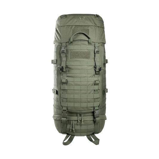 Front view of the Tasmanian Tiger Base Pack 60 FO in olive | TT8846.331