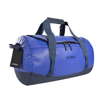 Front three-quarter view of the Tatonka Basic Barrel 45 L in matte blue | TADI.6980.410